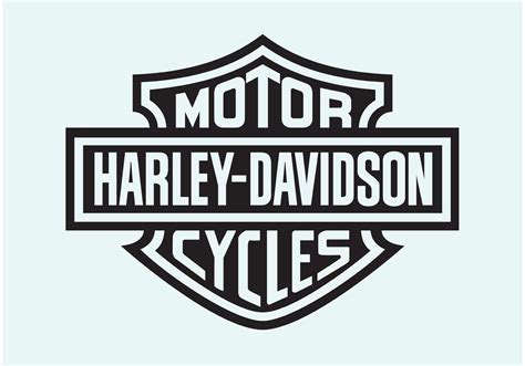 harley davidson logo vector art